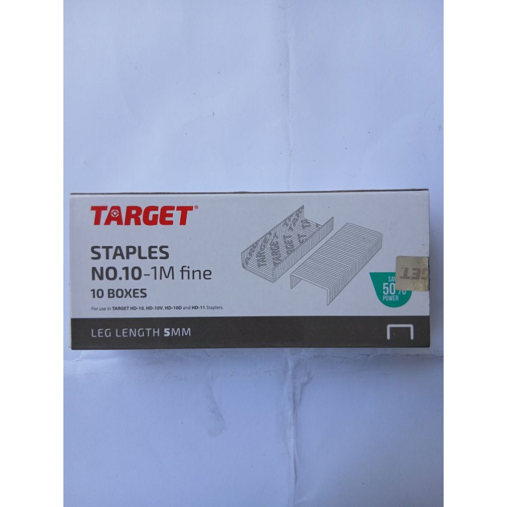 

Isi Staples Merk Target. Uk. Nomor 10. 1 Box Isi 10 Boxes Kecil