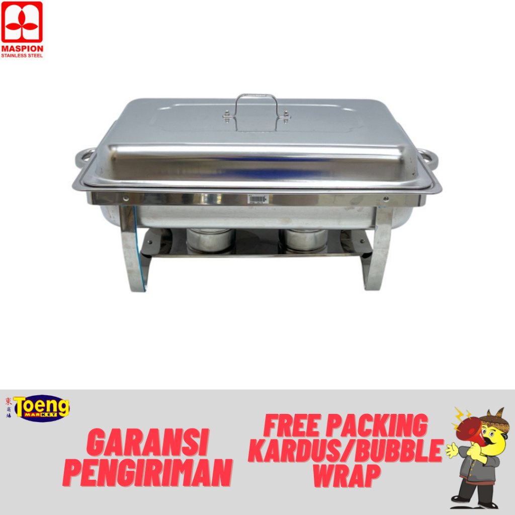 Chafing Dish/Wadah Makanan Catering/Prasmanan - BIG BUFFET SERVER S/S P41-1 PANDA SS Maspion