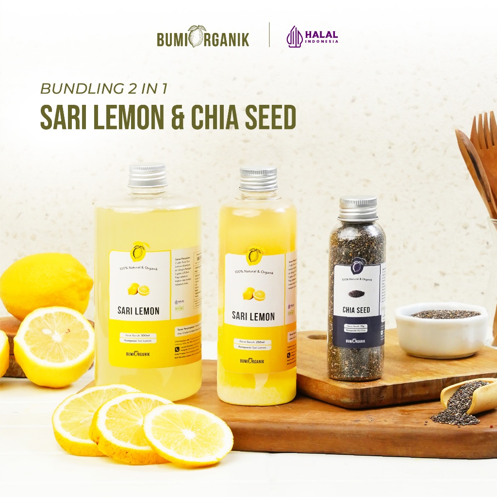 

SARI LEMON 500ML CHIA SEED BUMI ORGANIK PAKET DETOX 2 IN 1 / SARI LEMON FRESH / SARI LEMON CALIFORNIA / SARI LEMON PURE / AIR LEMON / AIR LEMON ORIGINAL / JUS LEMON /SARI LEMON DARI BUMI / LEMOVITA /SARI LEMON GEMELI LEMOVITA NUTRILOGY OFFICIAL BEORGANIK
