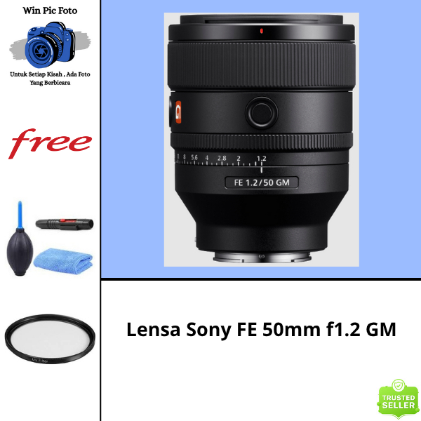 Lensa Sony FE 50mm f1.2 GM / Lensa Kamera Sony / Lensa Camera Sony / Lens Kamera Sony / Lens Camera 