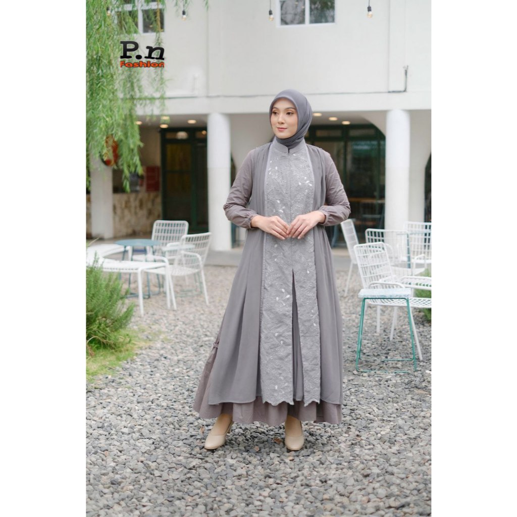 Dress wanita, fashion muslim, dress wanita, hijab dress, muslim wanita, dress busui, gamis linggam, 