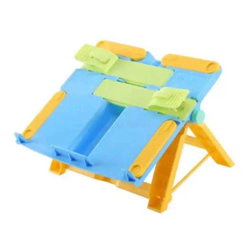 

Book Standing Reading Holder Penyangga Buku Lipat Membaca Portable Dudukan Buku Plastik Desktop