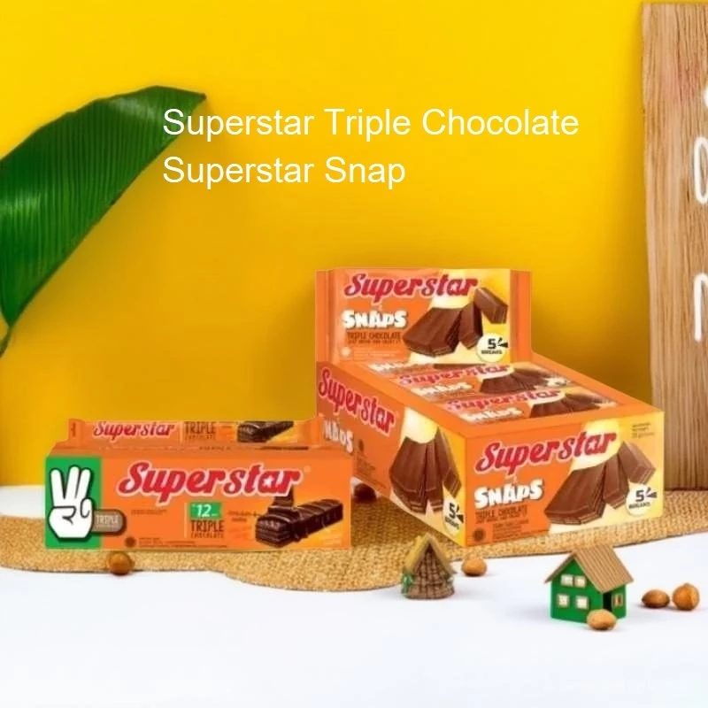 

Wafer Superstar Full Chocolate Box dan Superstar Snaps Box
