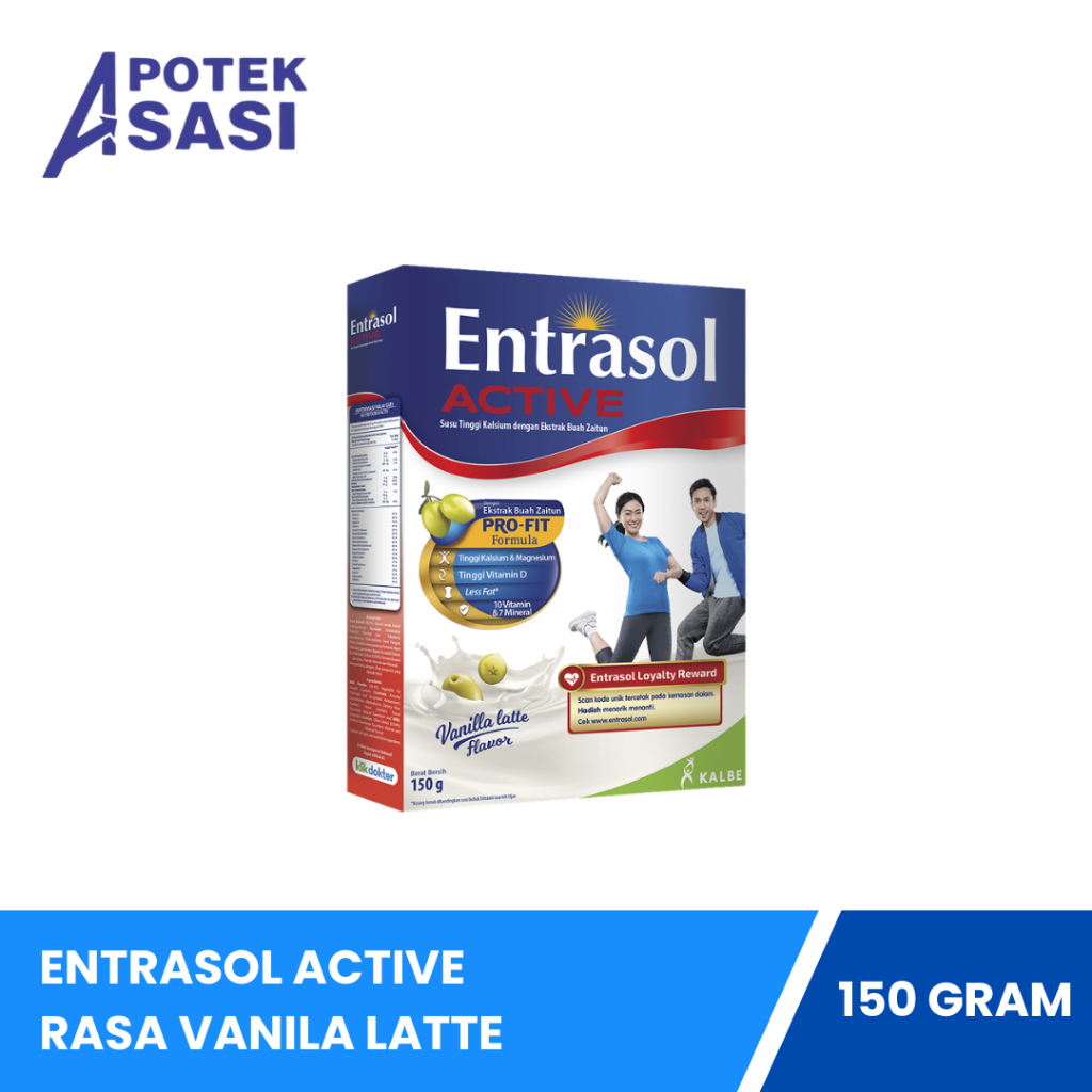 

Entrasol Active Rasa Vanilla Latte - 150 Gram