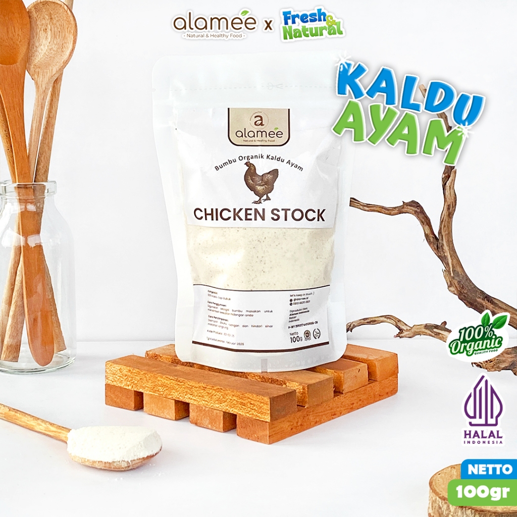 

ALAMEE Bumbu Kaldu Ayam Bubuk Non MSG Spice Chicken Powder Seasoning 100gr freshandnatural