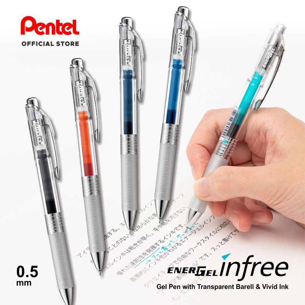 

Pulpen/Ballpoint 0,5mm Pentel Energel Infree Gel Pen | Pulpen Kantor | Pulpen warna | ATK | Pena