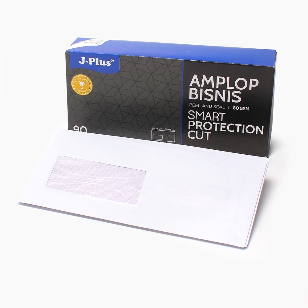 

J Plus Amplop 90 Jendela Kiri 80 gsm