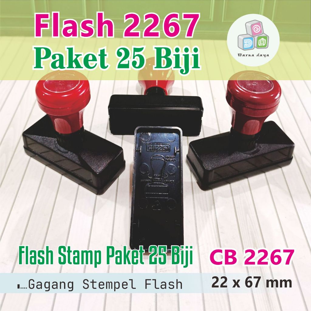 

Gagang Stempel Flash 2267 mm Paket 25 Biji / Gagang Stamp Flash Persegi Panjang / Hanya Gagang Saja