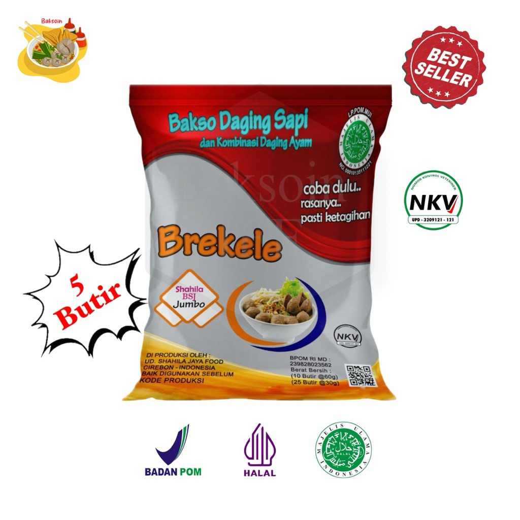 

Bakso Brekele Jumbo Premium Kombinasi Daging Sapi & Ayam | Bakso Shahila Jumbo