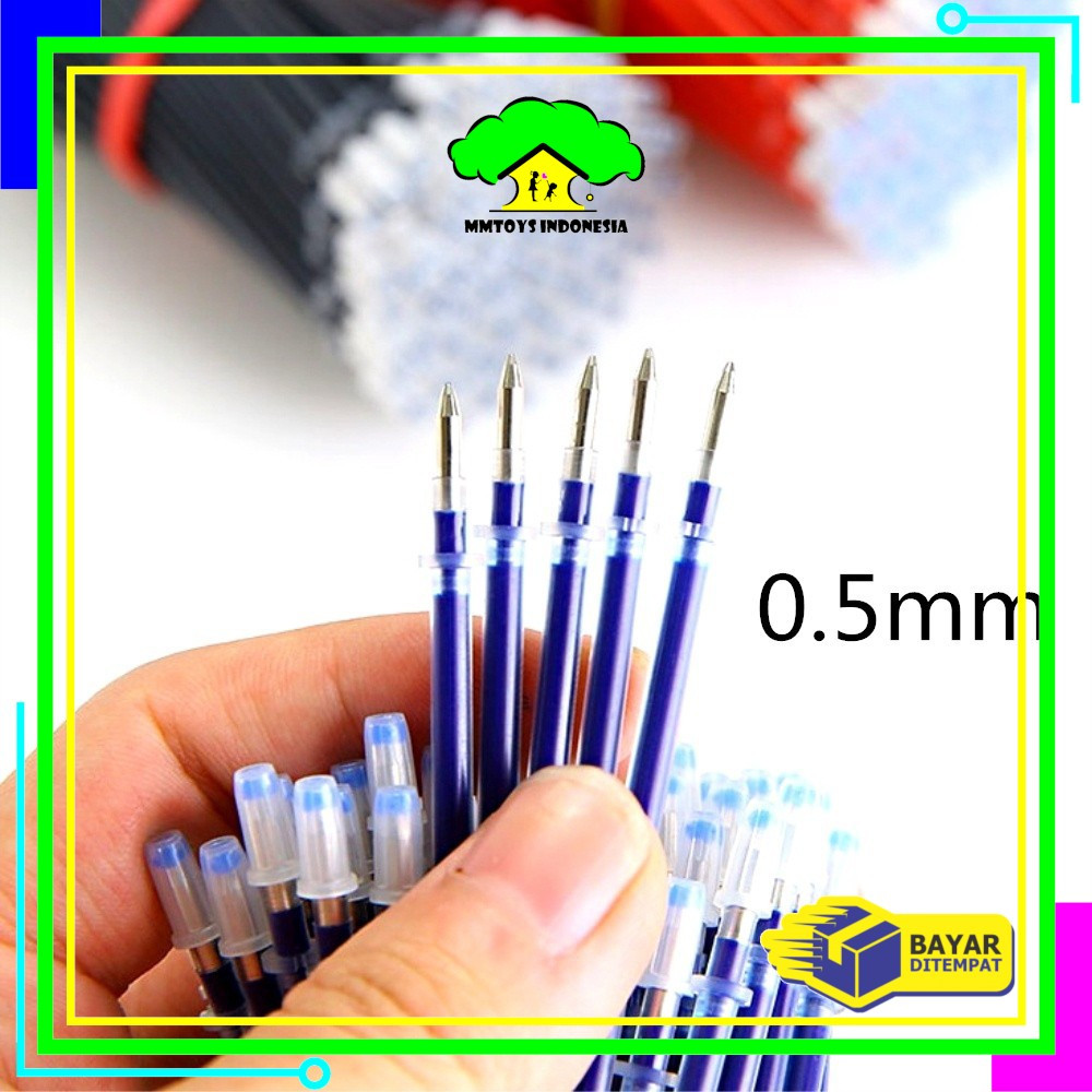 

EC MI-A6 REFILL TINTA GEL ISI ULANG TINTA PULPEN PENA GEL REFILL 0.5MM