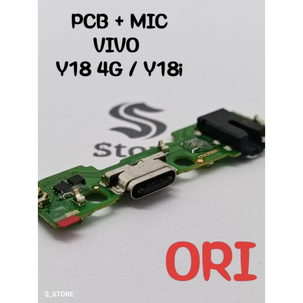 CONNECTOR CHARGER VIVO Y18 4G / Y18i ORI + IC PAPAN KONEKTOR CAS PCB BOARD VIVO Y18 4G / Y18I