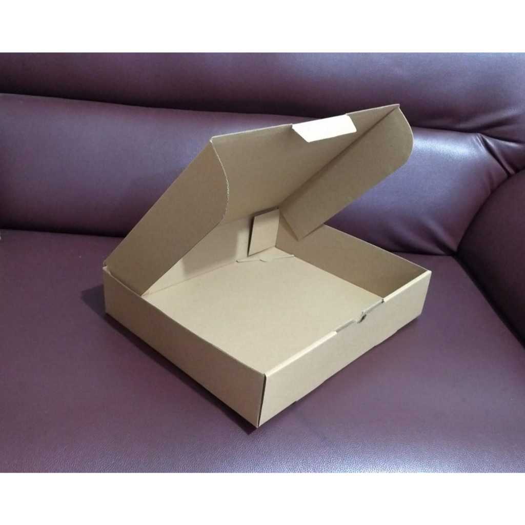 

kardus box pizza karton diecut uk 25x15x5 PUTIH
