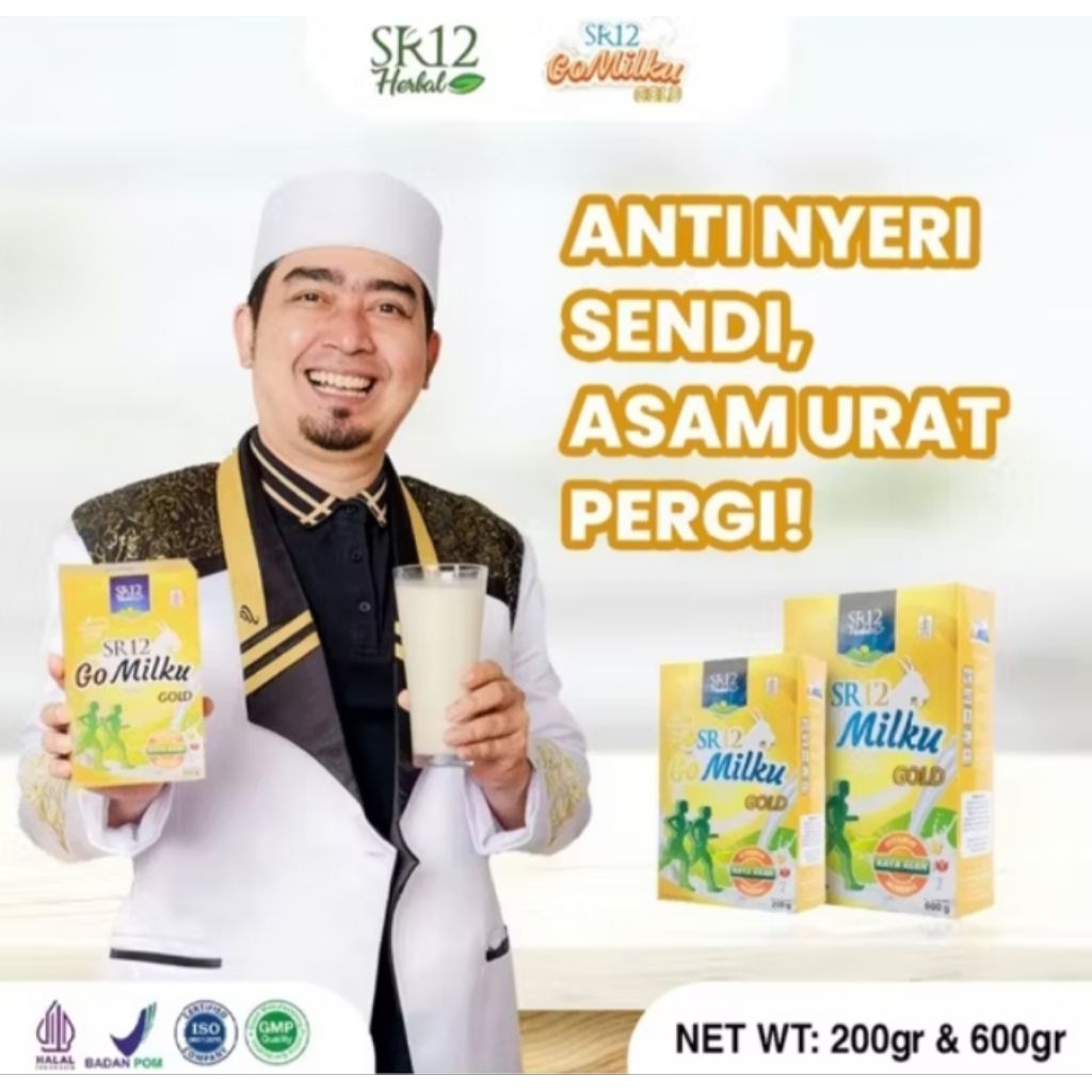 

GOMILKU GOLD SR12 ETAWA PREMIUM UNTUK KEKUATAN TULANG -NYERI SENDI ASAM URAT TINGGI KALSIUM NON GULA