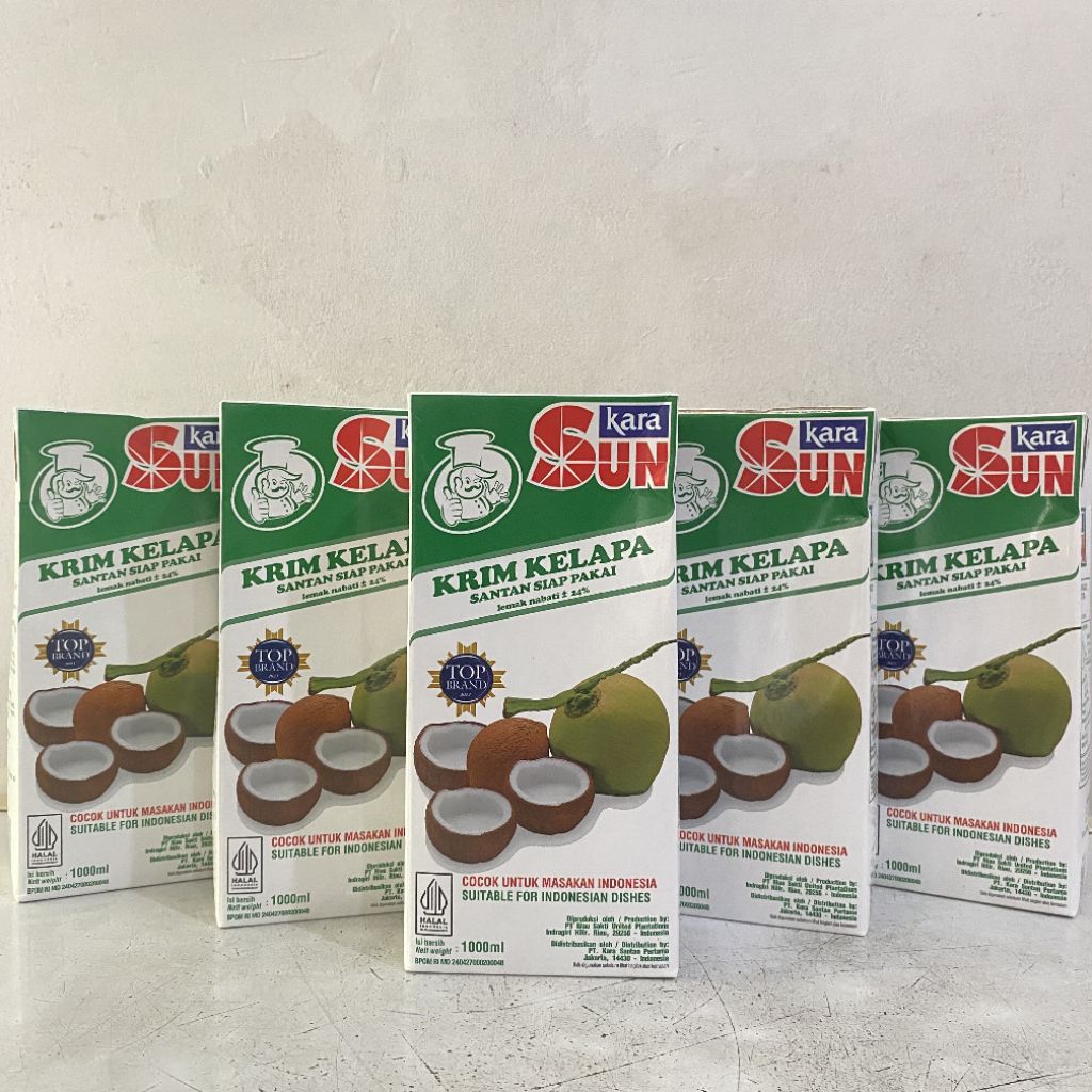 Sun kara santan kelapa 1 liter | sun kara santan | santan kara | sun kara | santan kelapa siap pakai