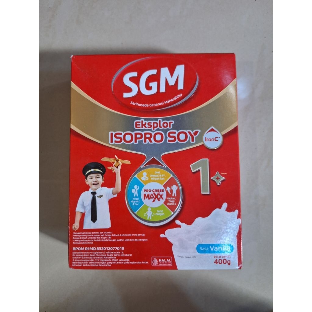 

SGM Eksplor ISOPRO SOY 1+ Vanila 400 g Susu Pertumbuhan untuk Anak Usia 1-5 Tahun Vanilla