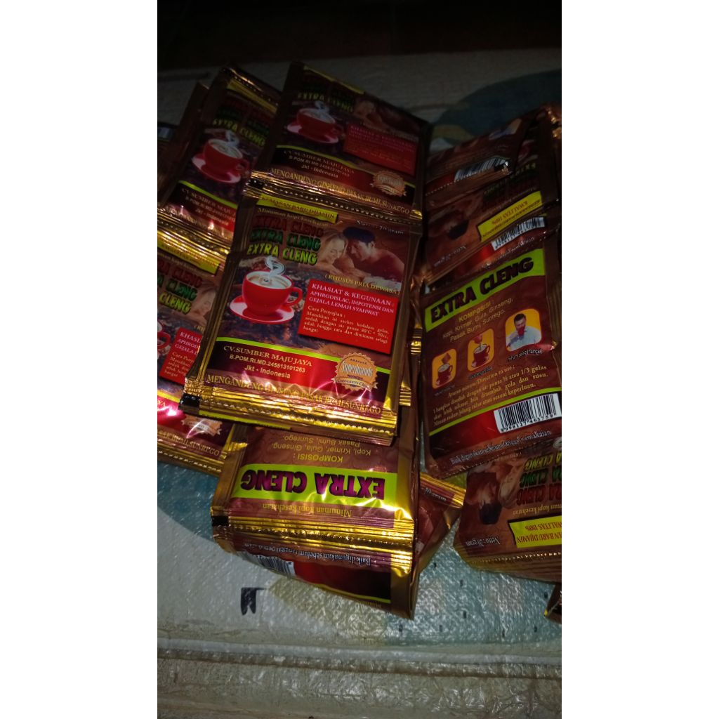 

KOPI EKSTRA CLENG renceng (tanpa kotak) isi 10