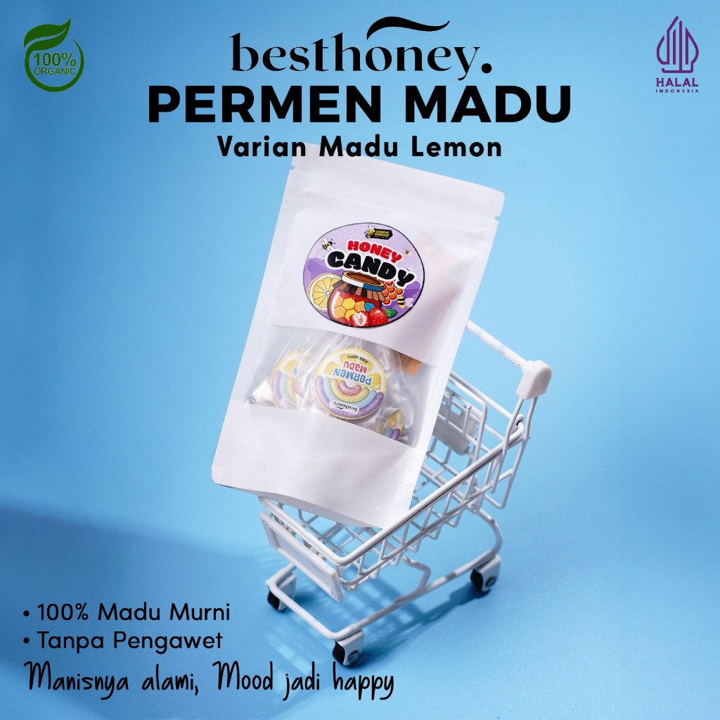 

Best Honey Permen Madu Kaliandra Lemon Murni Lolipop Tanpa Campuran Gula