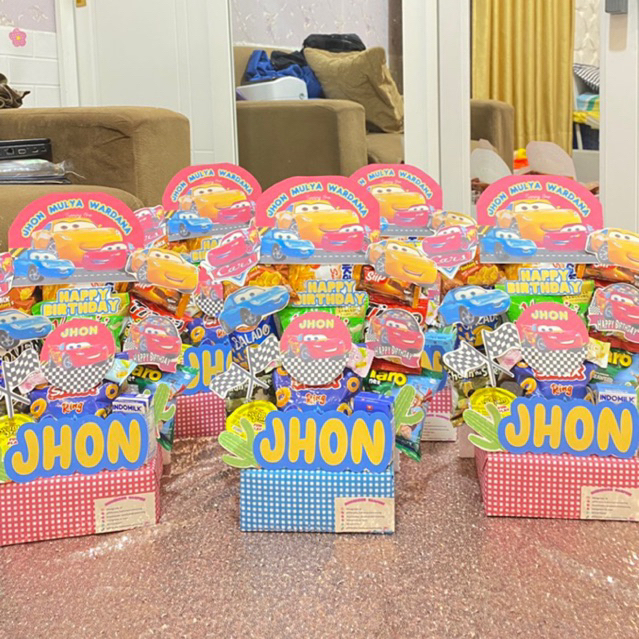 

Paket Hampers 18 pax Mini Parsel snack ultah anak ulang tahun snacktower