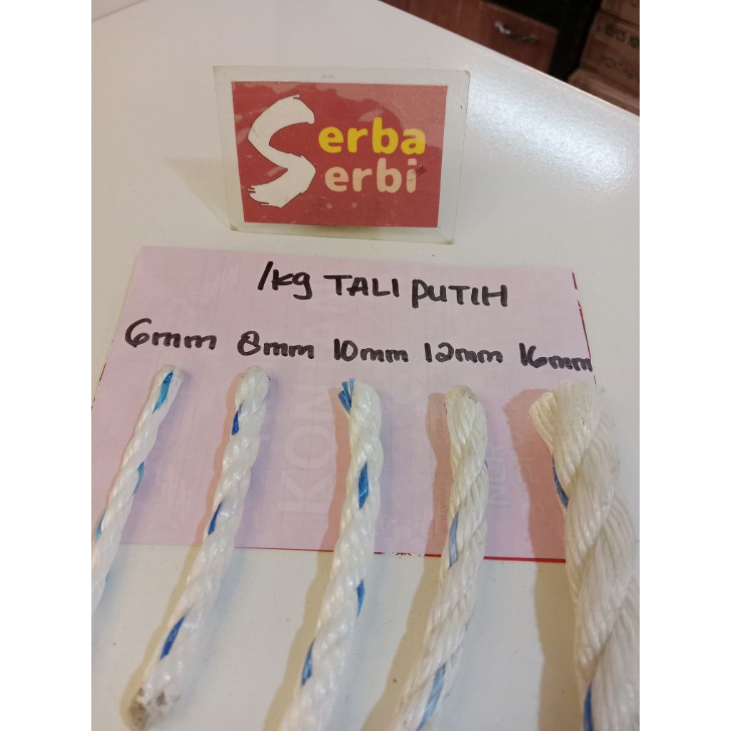 

-/KG PUTIH TALI NYLON HIGH GUALITY-Tali nilon pengikat serbaguna