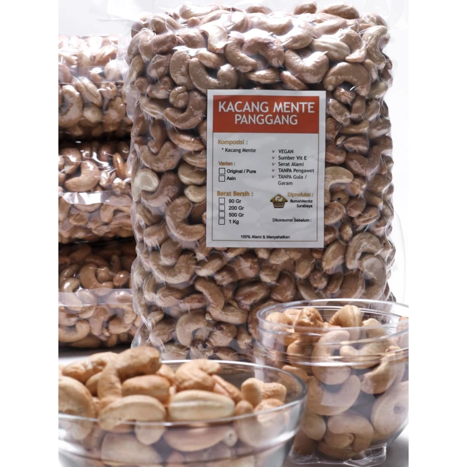 

Kacang Mete Panggang Manis Pedas Premium - Camilan Renyah Tanpa Minyak Rasa Pedas Manis Otentik