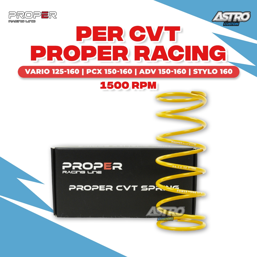 Per CVT 1500 RPM Vario 125 150 PCX ADV 160 Stylo Proper Racing Line Spring SWOSC Original CVT Astro