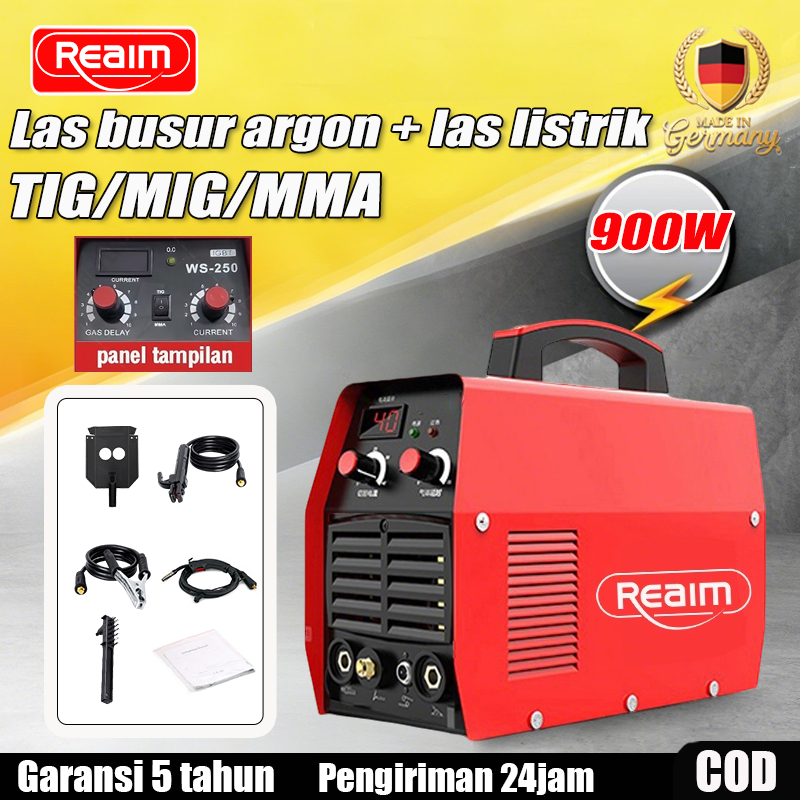 Reaim Mesin Las TIG-250 160A Mesin pengelasan TIG Mini Listrik Mesin Las listrik Mesin trafo las Wel