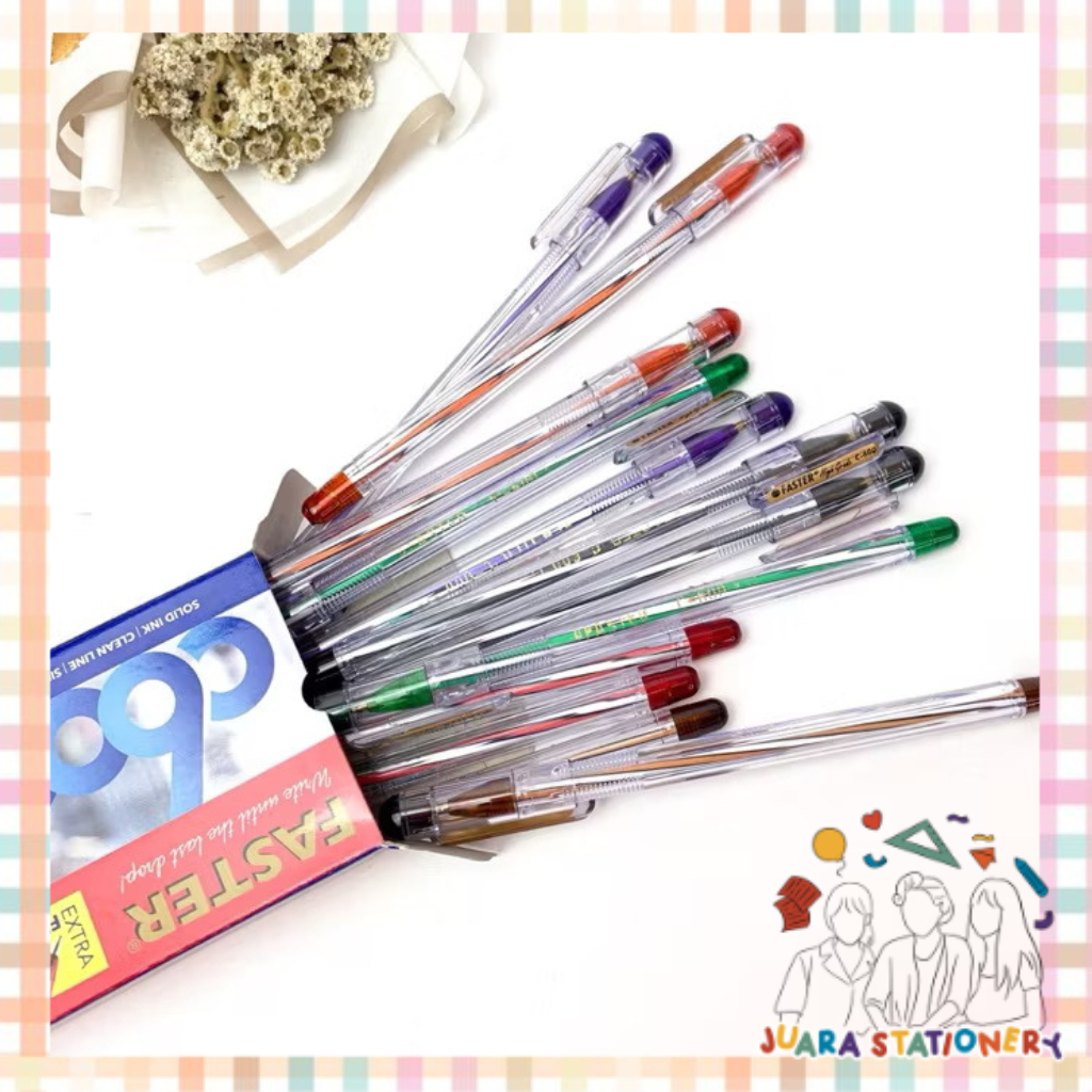 

(1314) Pulpen Faster C600 Hitam / Bolpoin Faster Pulpen Bolpen Faster