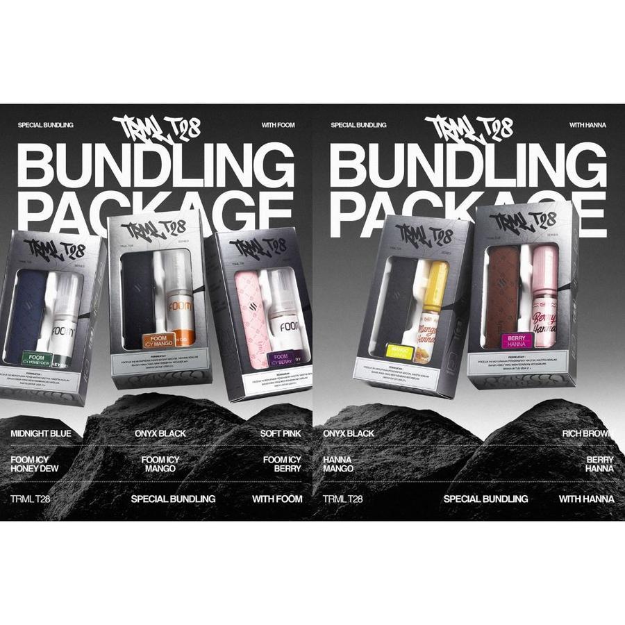 TRML T28 28W 800MAH POD KIT BUNDLING LIQUID 15ML