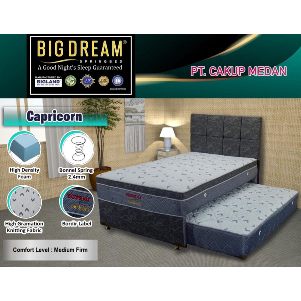 Bed dorong bigland capricorn 4kaki 120