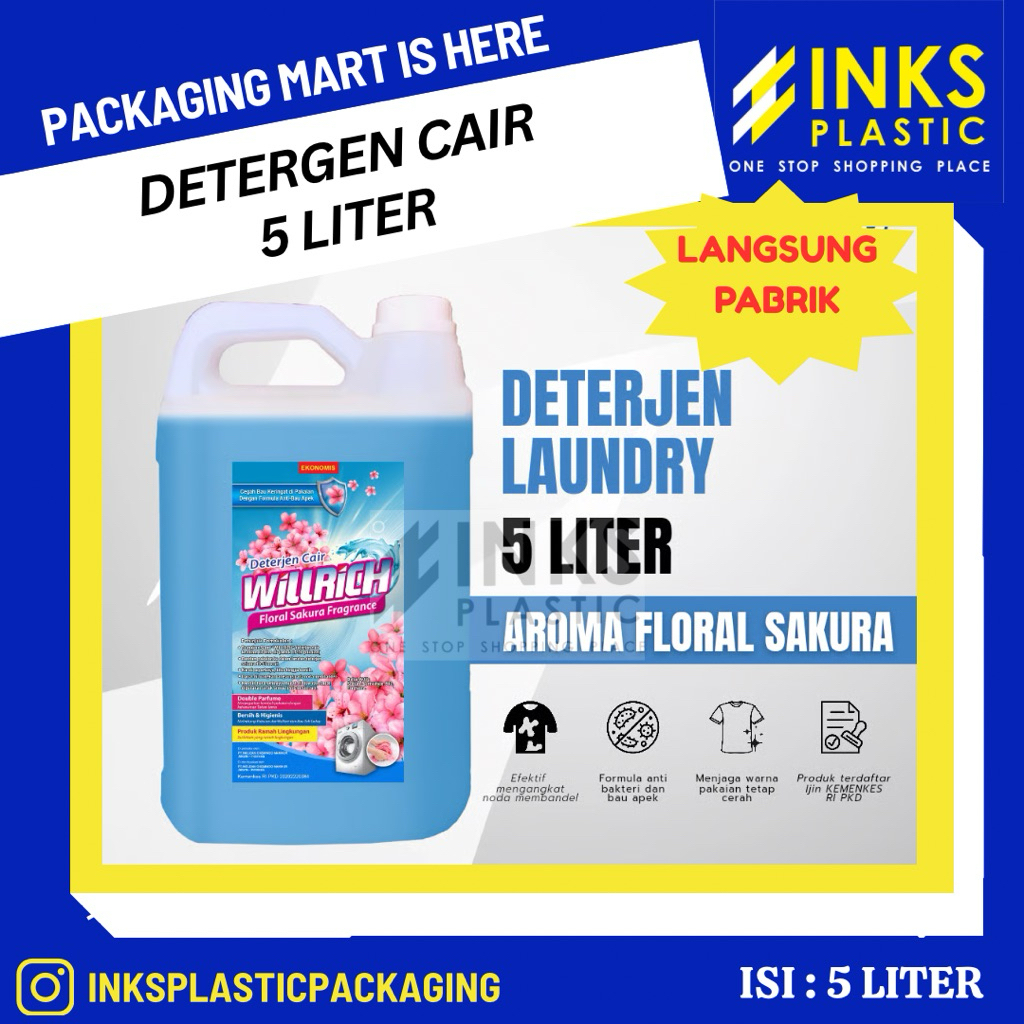 DETERJEN CAIR LAUNDRY DETERGEN SABUN CUCI PAKAIAN HEMAT MURAH
