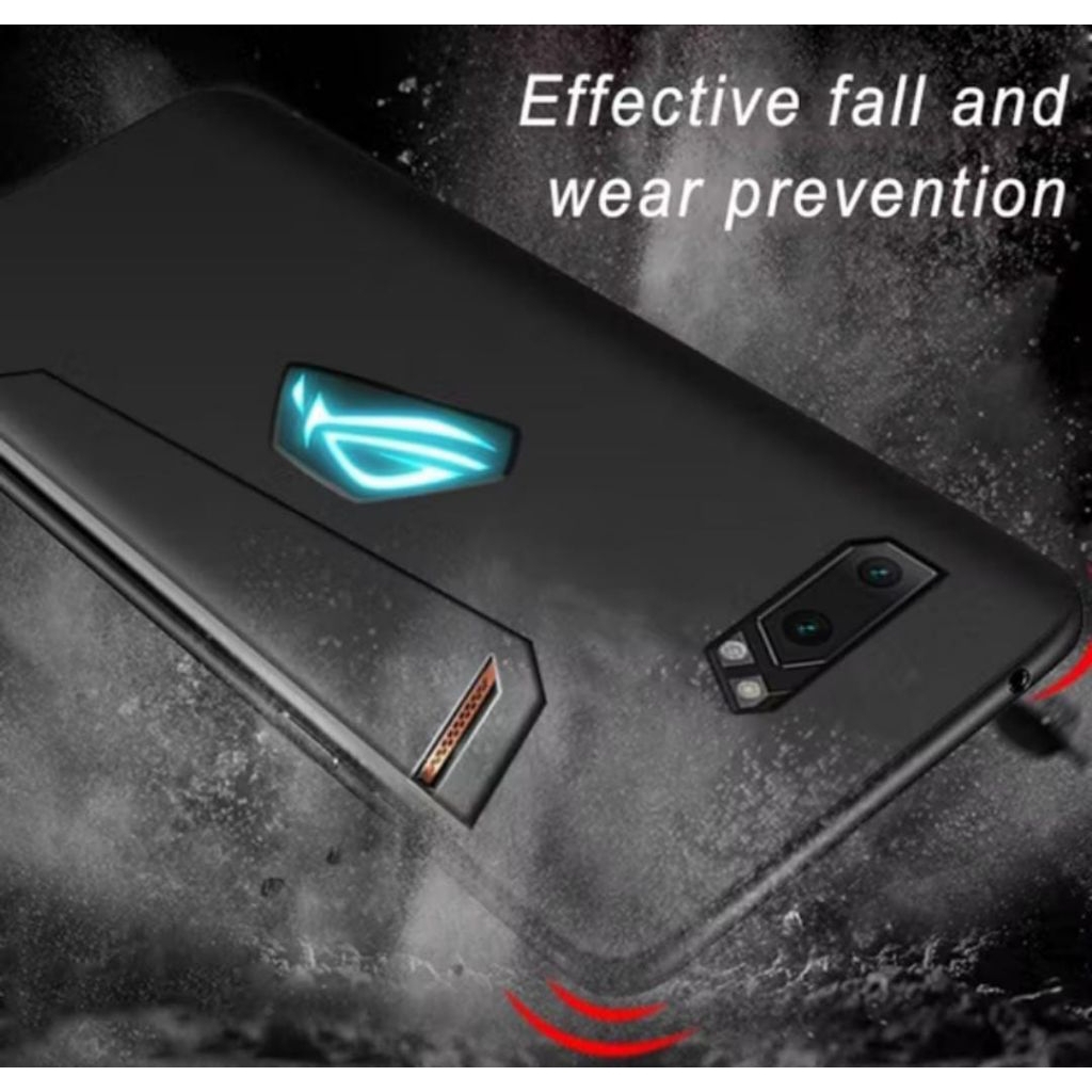 Case ASUS ROG 2 PHONE SOFTCASE SLIM FIT BLACK MATTE CAMERA PROTECTION CASING DOFF