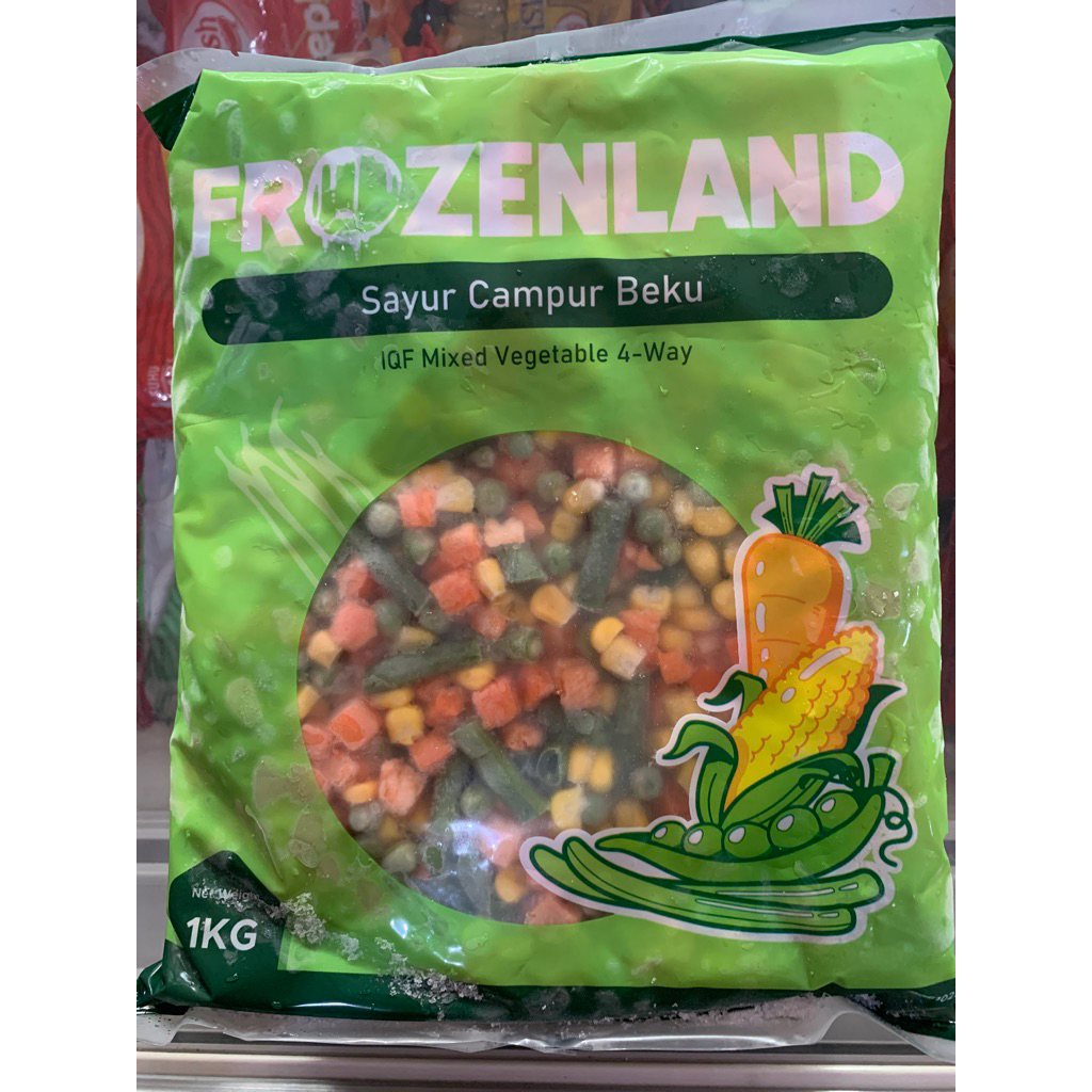 

Frozenland sayur mix 1kg (Khusus Padang)