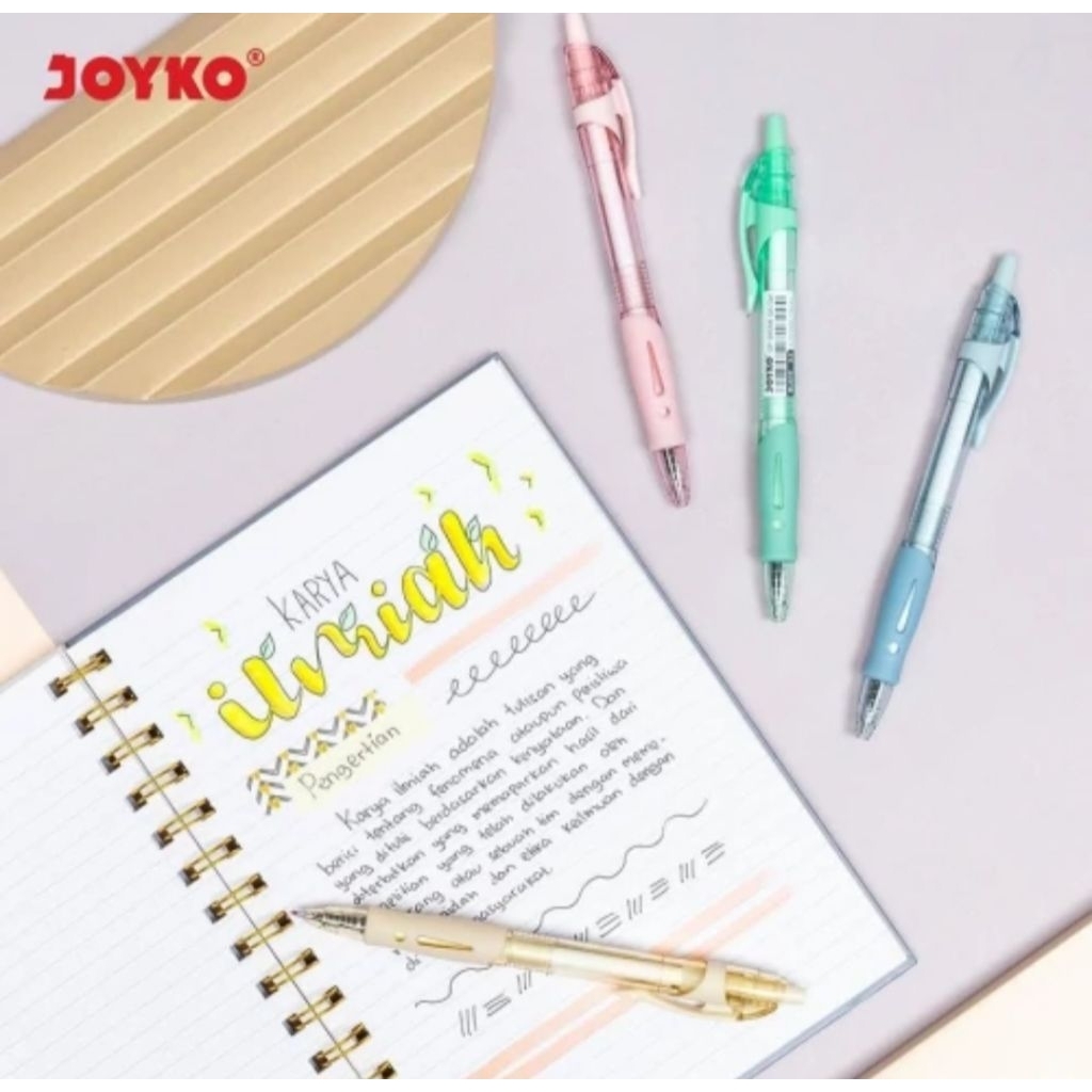 

BallpointGelJoykoGP-265ANQ4Gel0.5mm-Hitam(1packisi12pcs)