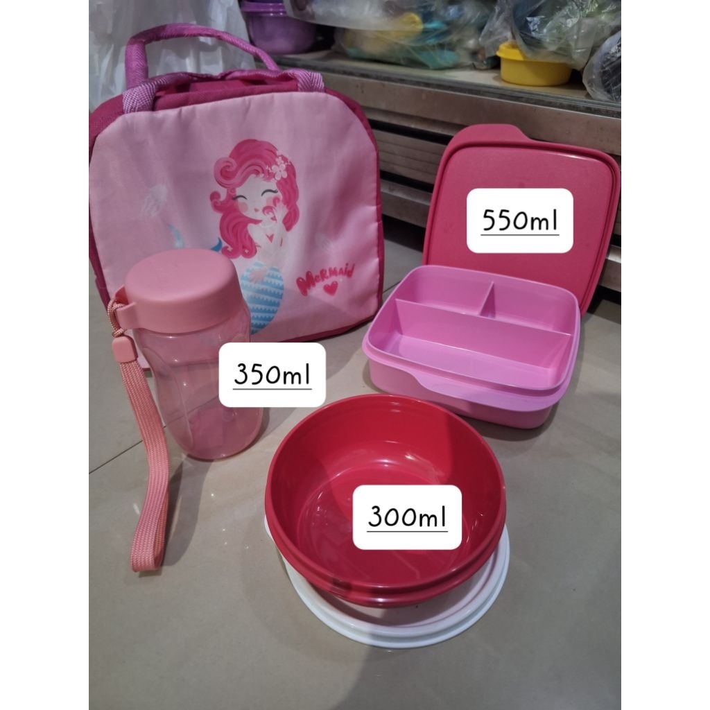 Paket lunch box Tupperware