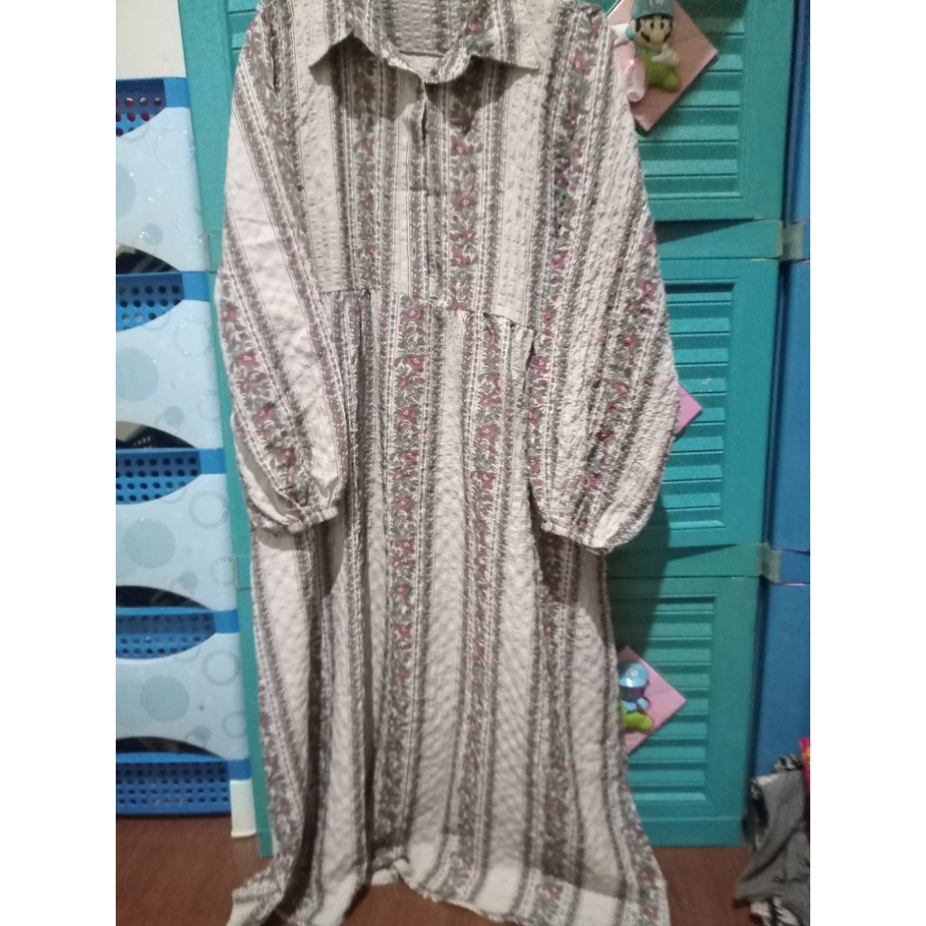 long tunik crinkle