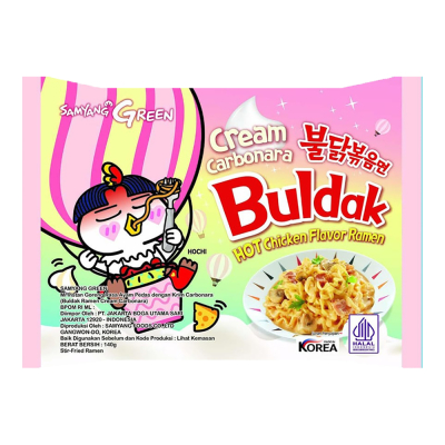 

Samyang Mi Instan Ramen Buldak Krim Karbonara Ayam Pedas 140 g