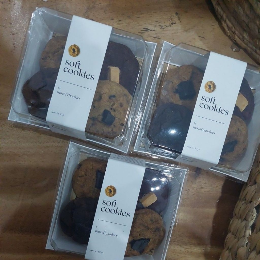 

Soft Cookies Mocaf Chunkies Lokal Aceh 4 × 50gr Gluten Free Less Sugar