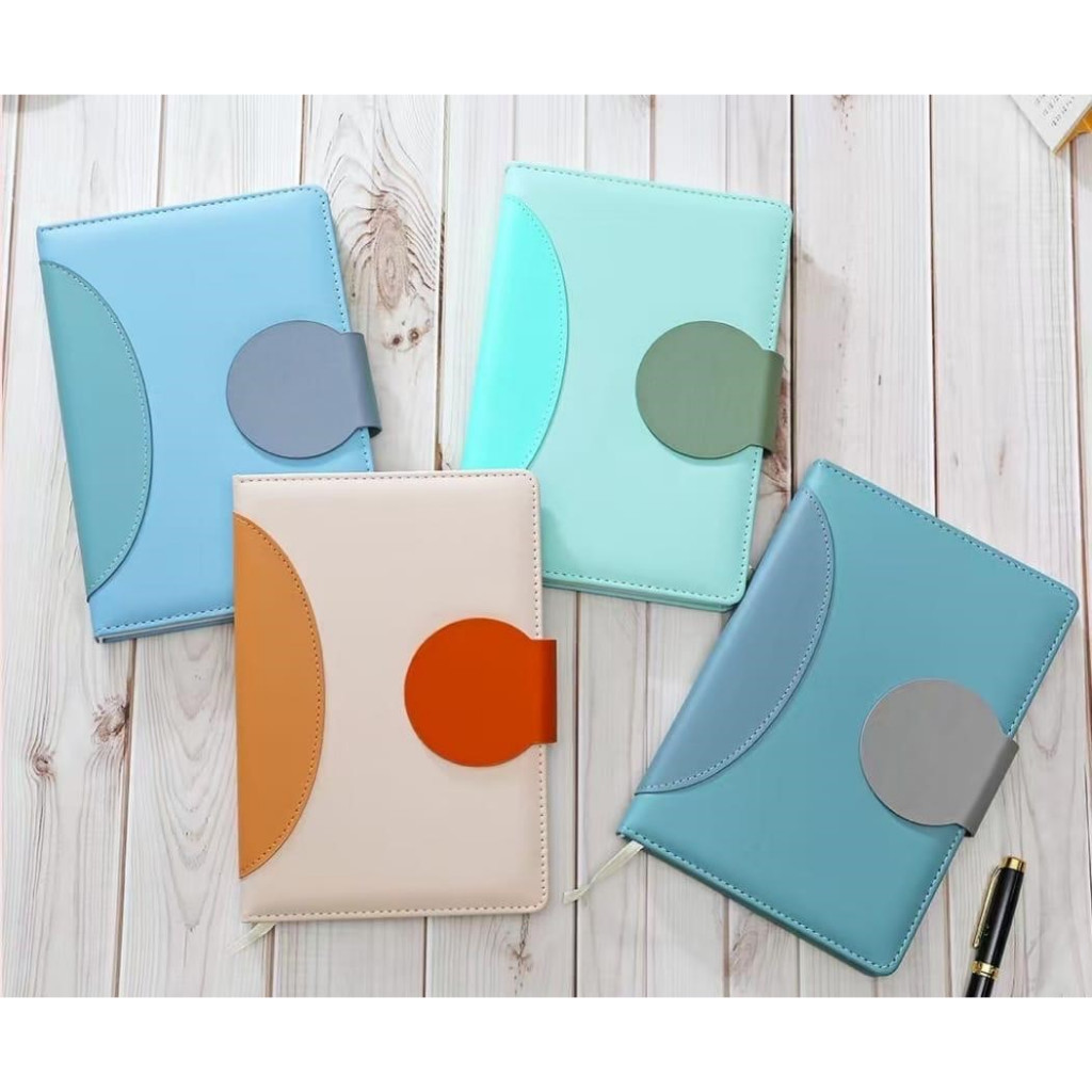 

Notebook Buku Catatan A5 Garis Agenda Kerja Notepad Garis + Kancing Magnet