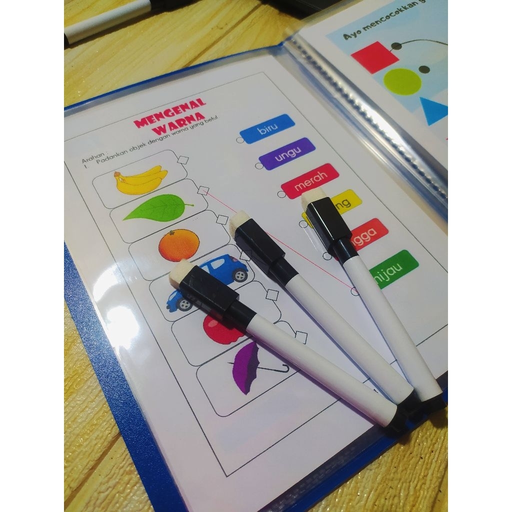 

Spidol Wipe & Clean bisa dihapus Set Spidol dan Penghapus