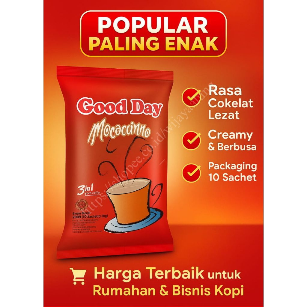 

Good Day 10 Sachet – Kopi Instan Enak dan Creamy!