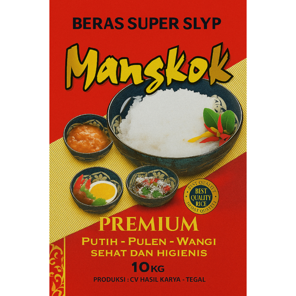 

Beras Super Slyp Mangkok Premium Pulen 10kg