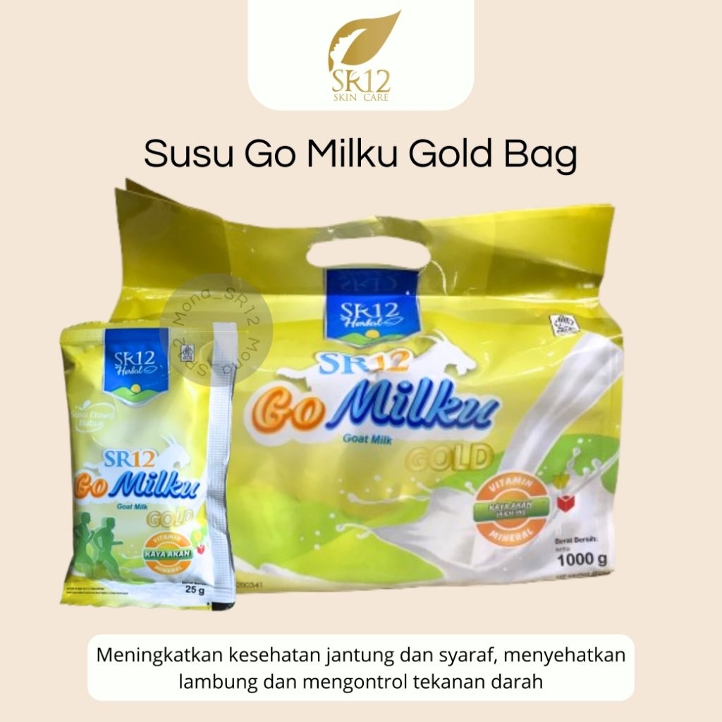 

SR12 - Susu Go Milku Gold Bag 40 sachet - 1000g