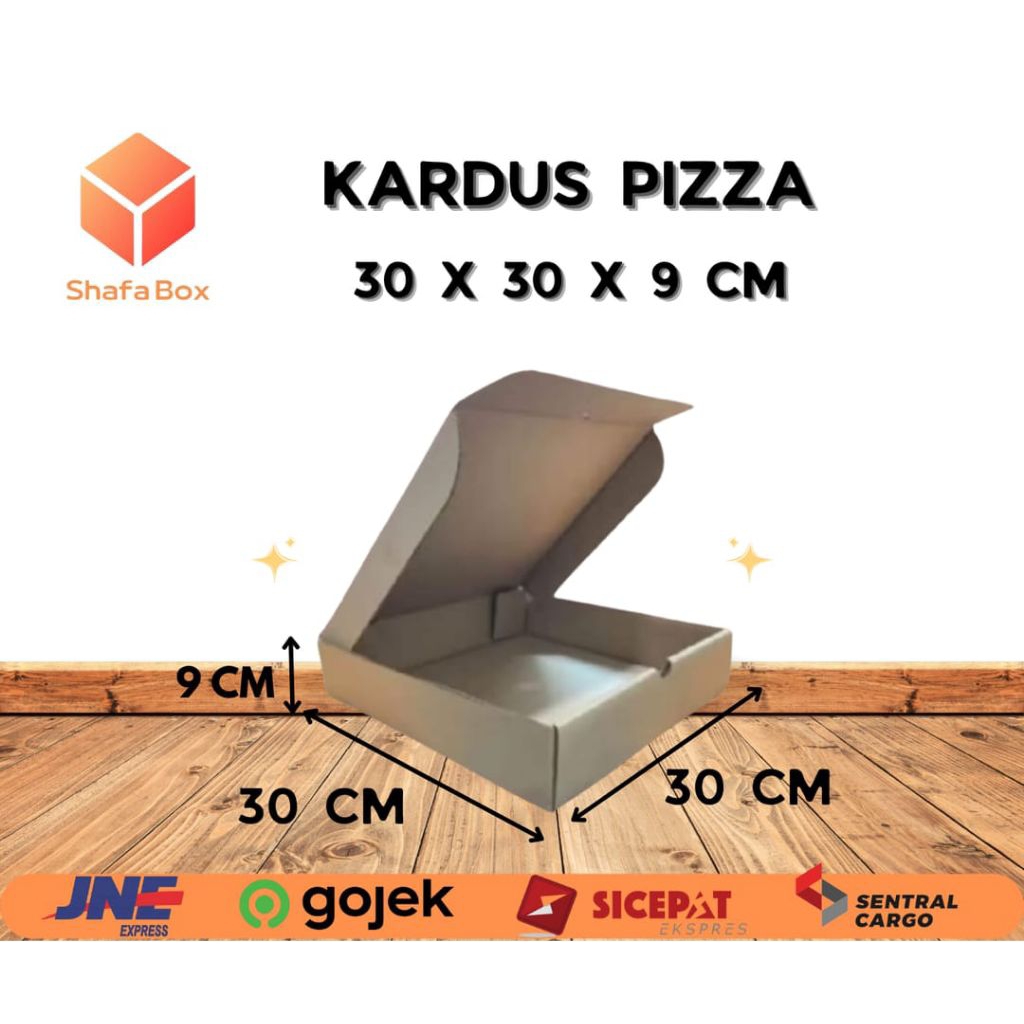 

Kardus Pizza Polos 30X30X9 CM