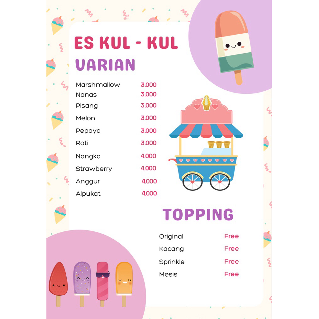 

ES KUL KUL JADUL BANYAK VARIAN BUAHH FREE TOPPING