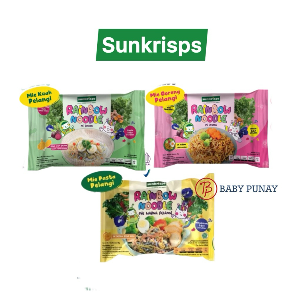 

Rainbow Noodle Mie Sehat - Mie Pelanggi - Sunkrisps Rainbow Noodle