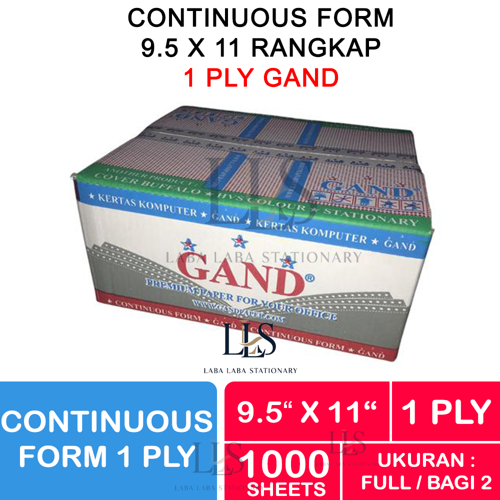 

CONTINUOUS FORM PAPER PRINT 9.5 X 11 1 PLY HVS FULL BAGI 2 FAKTUR SURAT JALAN KERTAS CONTINOUS FORM RANGKAP 1