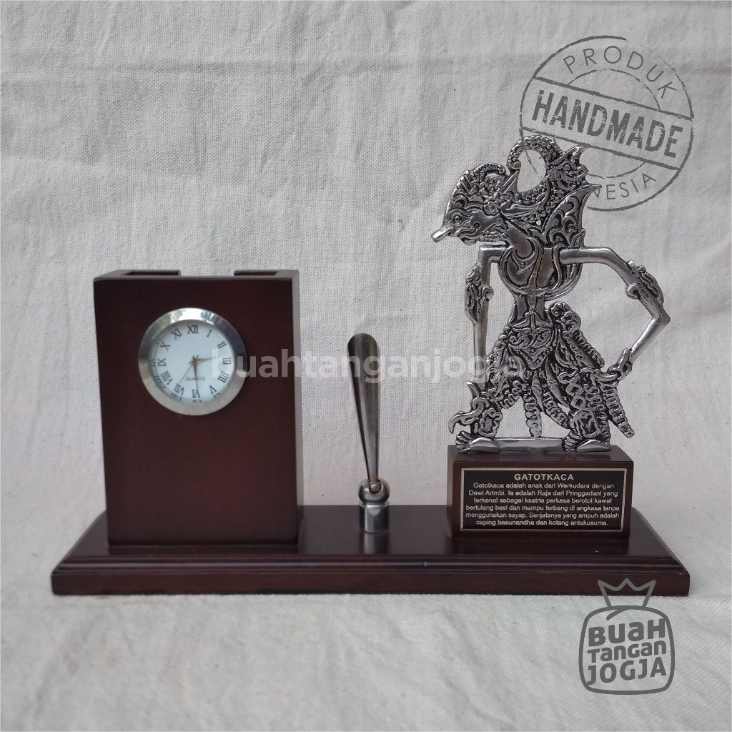 

Tempat Bulpen & Kartu Nama Jam Wayang + Box - Kerajinan Khas Jogja