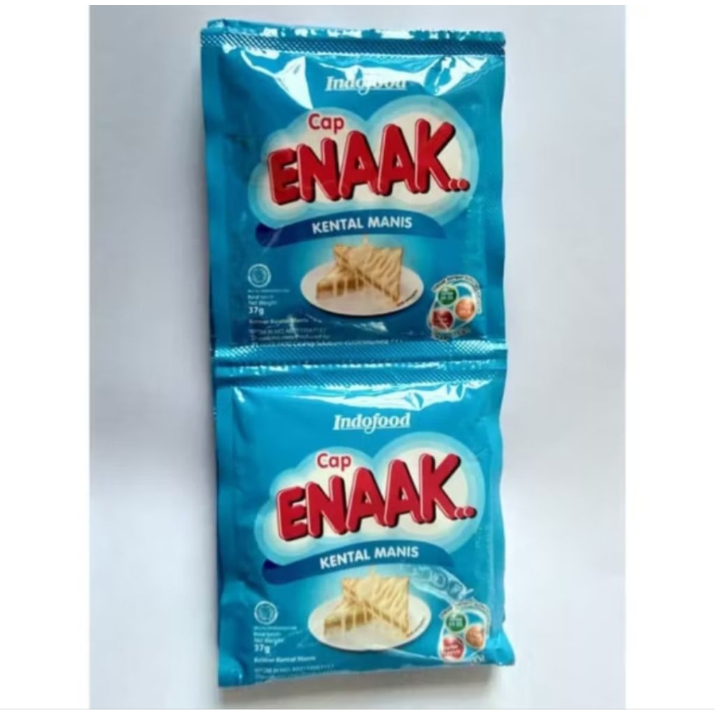 

susu kental manis cap enak 37g renceng isi 6 sachet (putih)