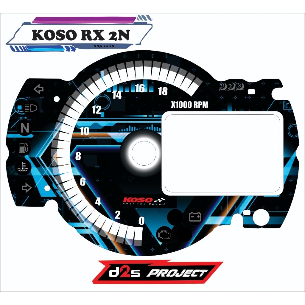 Panel Speedometer KOSO RX2N Versi ORIGINAL ASLI