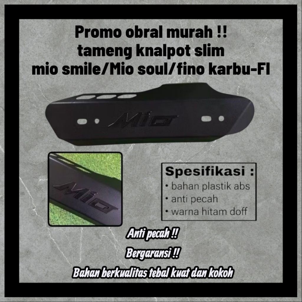 promo obral tameng knalpot beat / tameng knalpot slim beat  / tameng  semua jenis beat